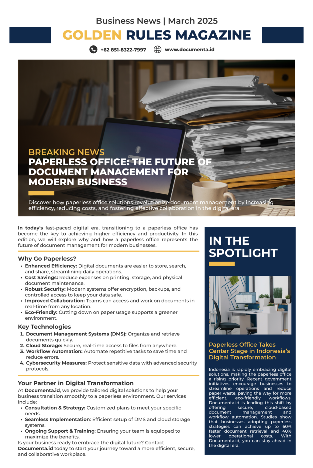 GOLDEN RULES MAGAZINE MARET 2025